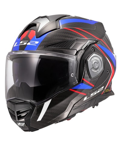 CASCO LS2 ADVANT X CARBON FUTURE WHITE/BLUE