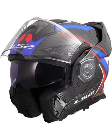 CASCO LS2 ADVANT X CARBON FUTURE WHITE/BLUE