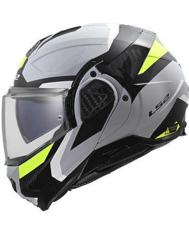 CASCO LS2 ADVANT II TRIPLE MODULAR LIGHT GREY/H-V YELLOW