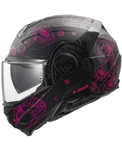 CASCO LS2 ADVANT II SOPHIA MODULAR BLACK/PINK