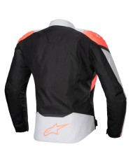 CHAQUETA ALPINESTARS STELLA T-JAWS V4 WP BLACK/ICE GRAY/FLUO CORAL