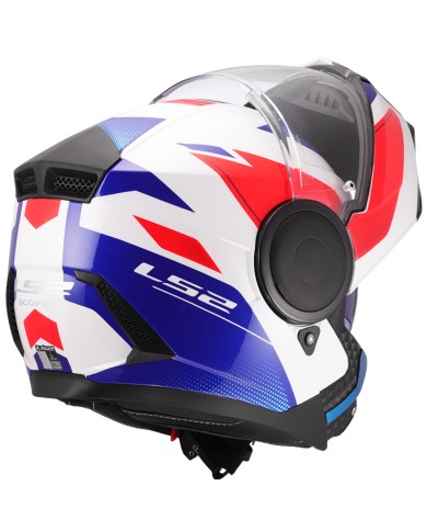 CASCO LS2 SCOPE II DURIA MODULAR WHITE/BLUE/RED