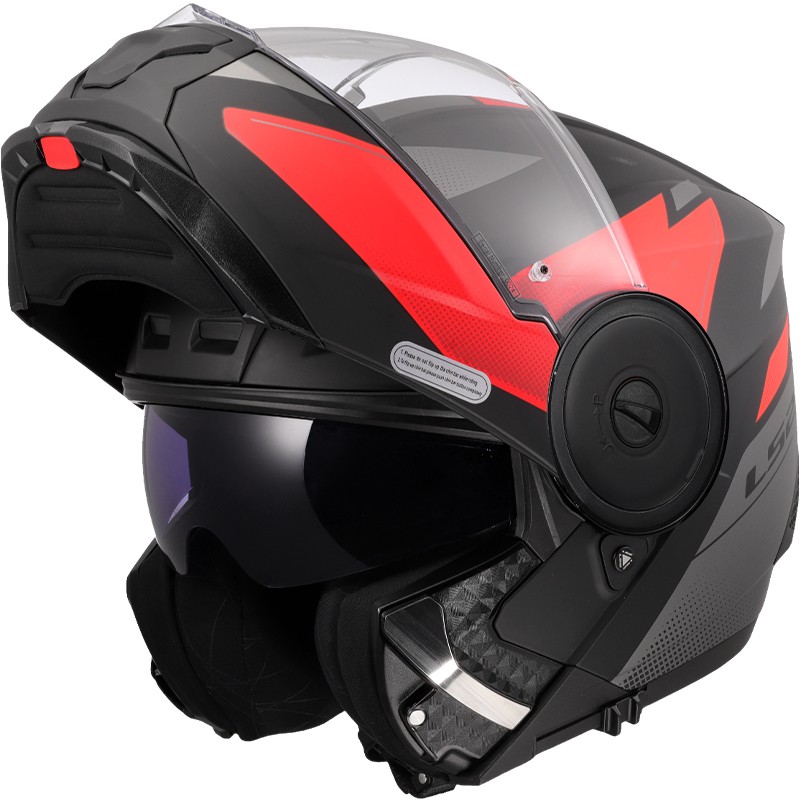 CASCO LS2 SCOPE II DURIA MODULAR BLACK/RED