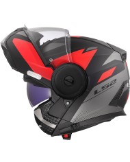 CASCO LS2 SCOPE II DURIA MODULAR BLACK/RED