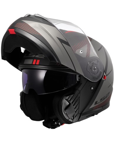 CASCO LS2 STROBE II CODE MODULAR BLACK/GREY