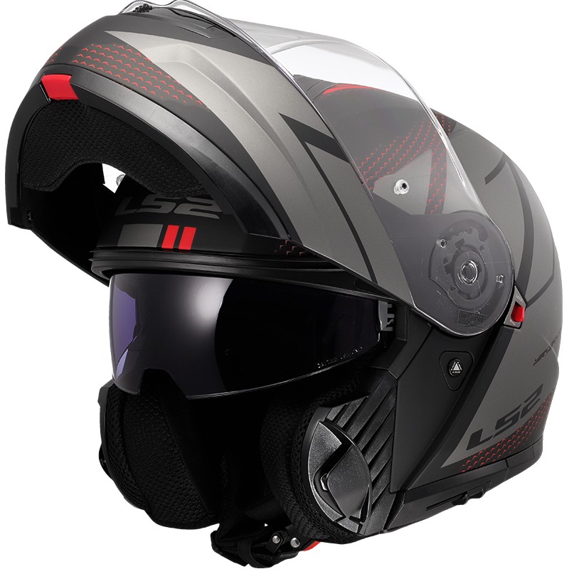 CASCO LS2 STROBE II CODE MODULAR BLACK/GREY