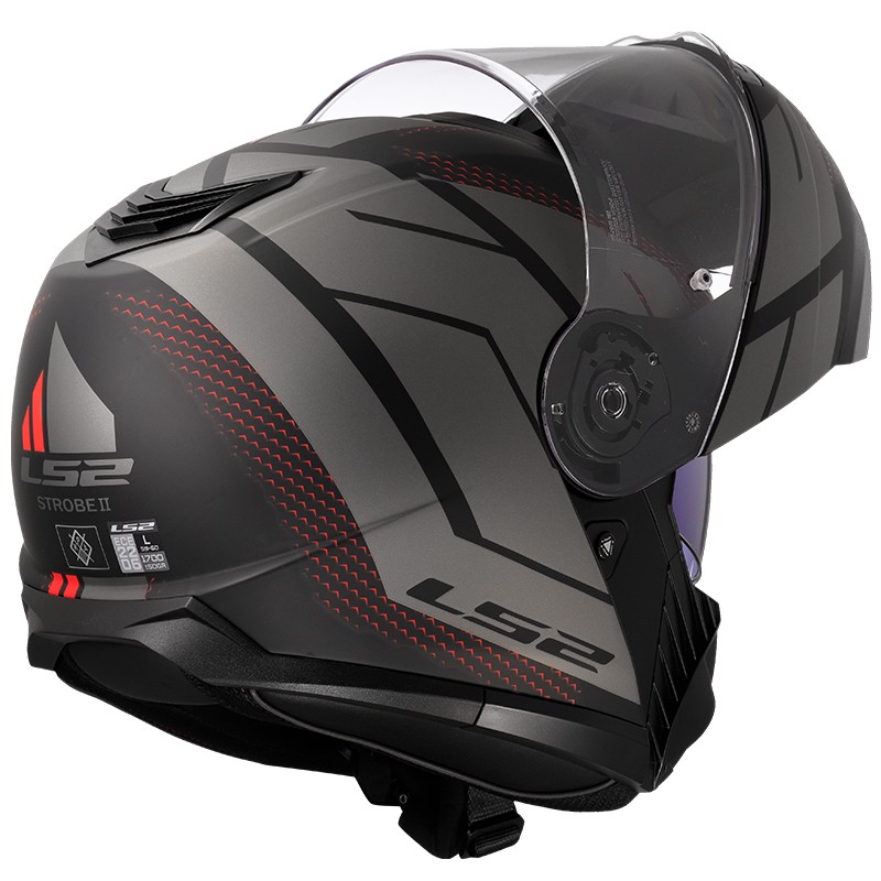 CASCO LS2 STROBE II CODE MODULAR BLACK/GREY