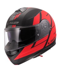 CASCO LS2 STROBE II CODE MODULAR MATT BLACK/RED