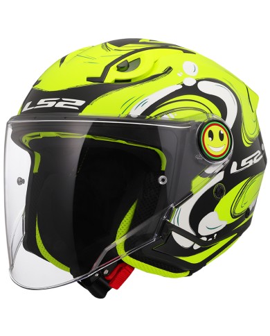 CASCO LS2 FUNNY II GLUP INFANTIL H-V YELLOW