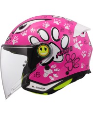 CASCO LS2 FUNNY II PAWS INFANTIL PINK