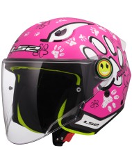CASCO LS2 FUNNY II PAWS INFANTIL PINK