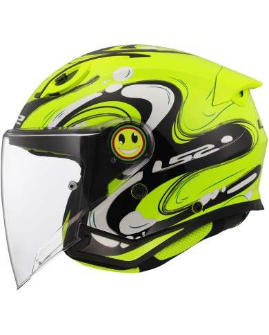 CASCO LS2 FUNNY II GLUP INFANTIL H-V YELLOW