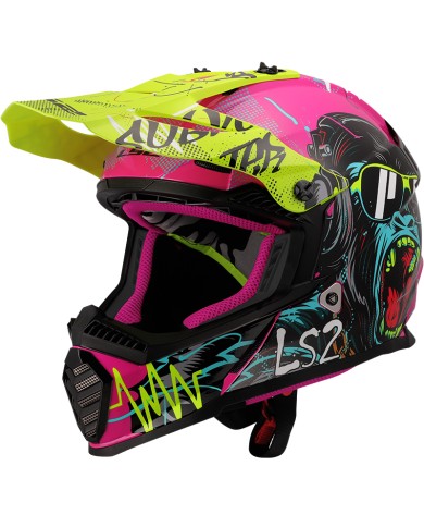 CASCO LS2 FAST EVO II MINI INFANTIL GORILLA
