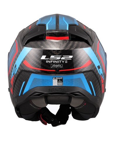 CASCO LS2 INFINITY II CARBON URUS BLUE/RED