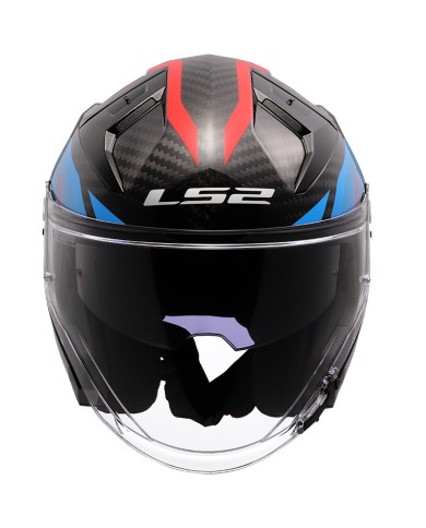 CASCO LS2 INFINITY II CARBON URUS BLUE/RED