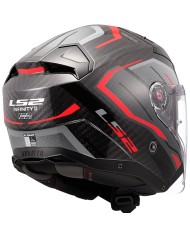 CASCO LS2 INFINITY II CARBON URUS RED