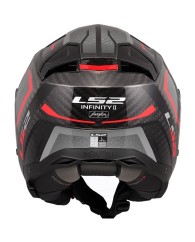 CASCO LS2 INFINITY II CARBON URUS RED