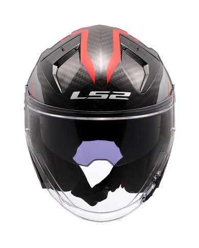 CASCO LS2 INFINITY II CARBON URUS RED