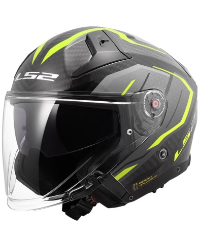 CASCO LS2 INFINITY II CARBON URUS H-V YELLOW
