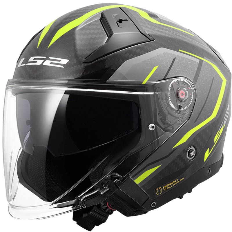 CASCO LS2 INFINITY II CARBON URUS H-V YELLOW