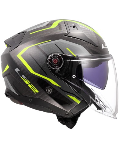 CASCO LS2 INFINITY II CARBON URUS H-V YELLOW