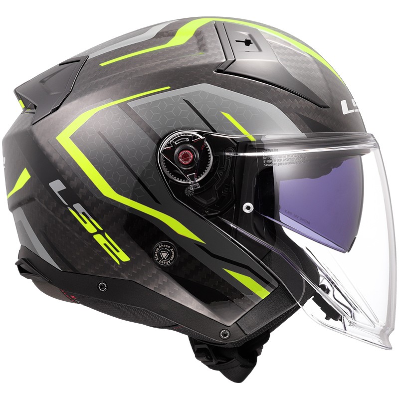 CASCO LS2 INFINITY II CARBON URUS H-V YELLOW