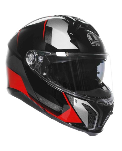 CASCO AGV TOURMODULAR PERCEPTION BLACK/RED