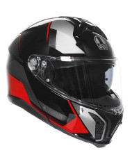 CASCO AGV TOURMODULAR PERCEPTION BLACK/RED