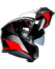 CASCO AGV TOURMODULAR PERCEPTION BLACK/RED