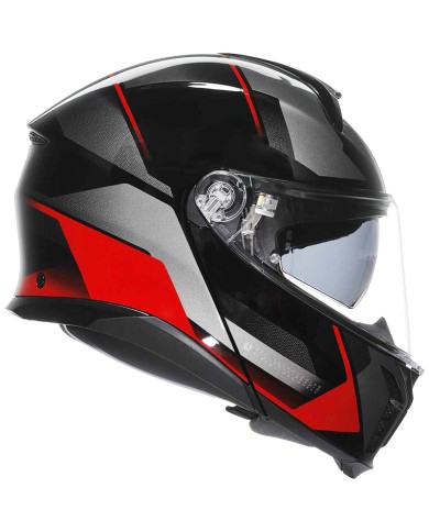 CASCO AGV TOURMODULAR PERCEPTION BLACK/RED