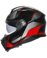CASCO AGV TOURMODULAR PERCEPTION BLACK/RED