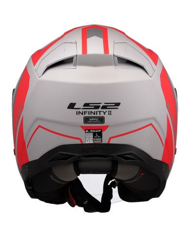 CASCO LS2 INFINITY II FOCUS MATT GREY/RED