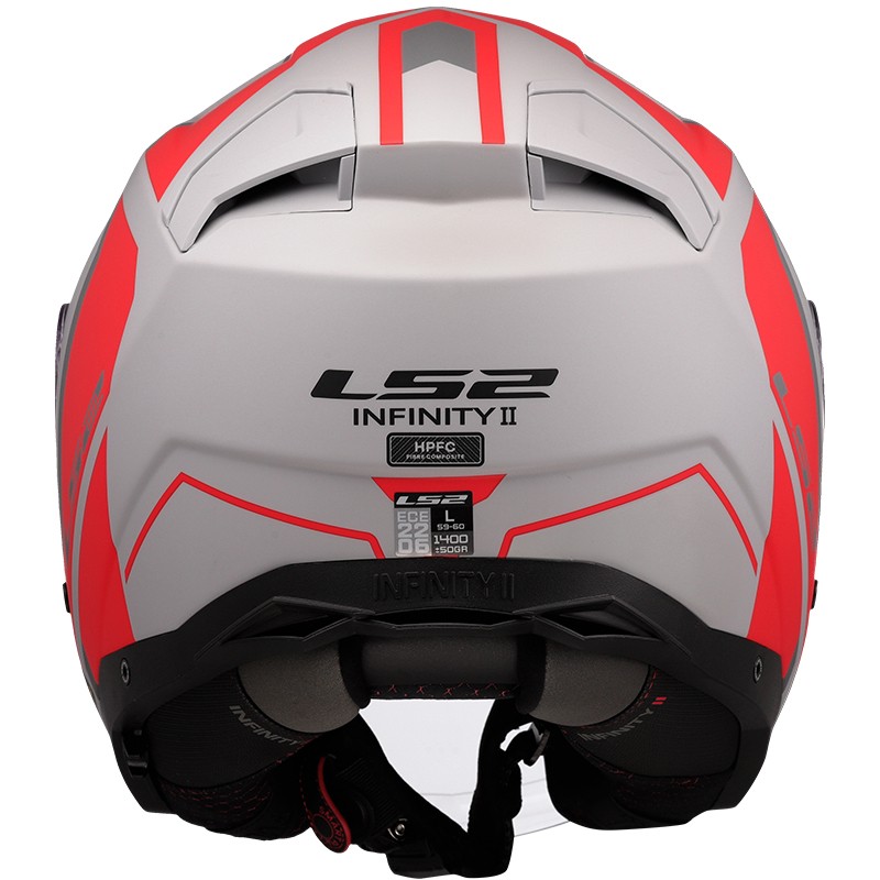CASCO LS2 INFINITY II FOCUS MATT GREY/RED