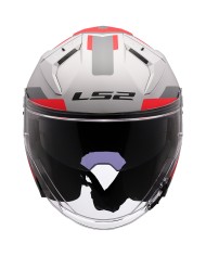 CASCO LS2 INFINITY II FOCUS MATT GREY/RED