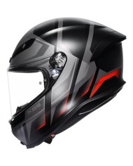 CASCO AGV K6 S KARVE MATT BLACK/GREY/RED