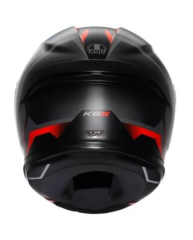 CASCO AGV K6 S KARVE MATT BLACK/GREY/RED