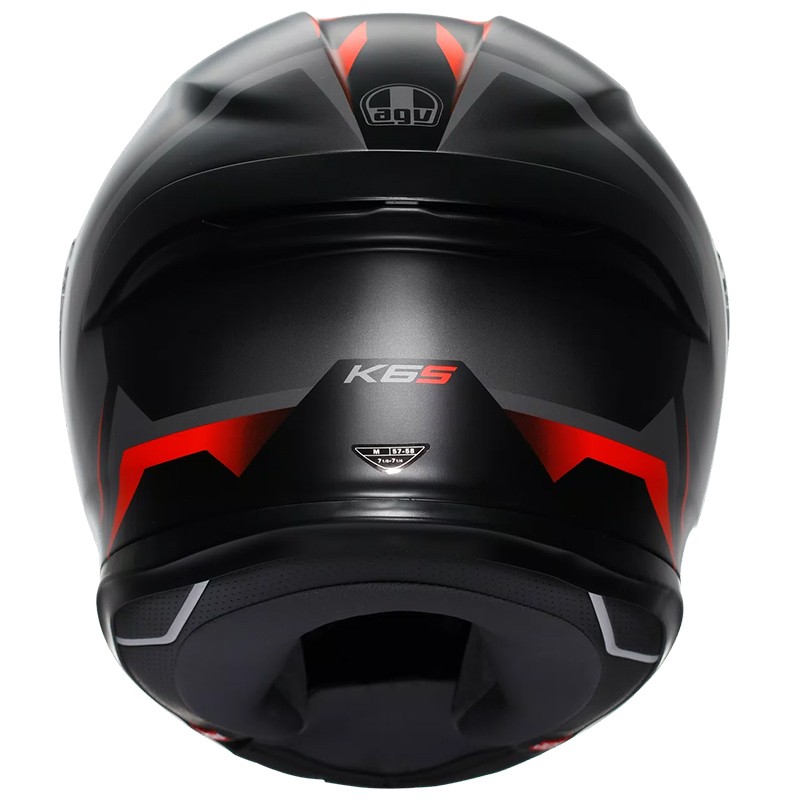 CASCO AGV K6 S KARVE MATT BLACK/GREY/RED
