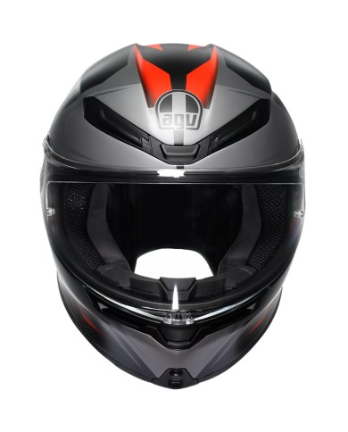 CASCO AGV K6 S KARVE MATT BLACK/GREY/RED