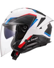 CASCO LS2 VERSO II AIR WHITE/BLUE/RED