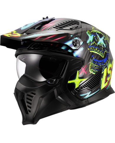 CASCO LS2 DRIFTER RAYZ BLACK/BLUE