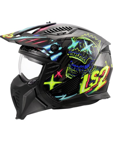 CASCO LS2 DRIFTER RAYZ BLACK/BLUE