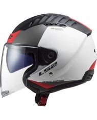 CASCO LS2 COPTER II URBANE MATT WHITE/RED