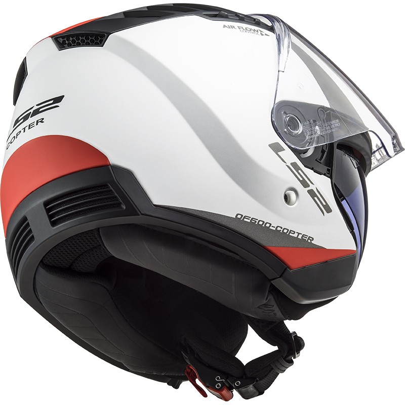 CASCO LS2 COPTER II URBANE MATT WHITE/RED