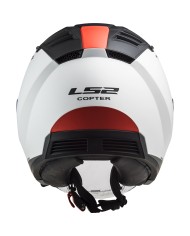 CASCO LS2 COPTER II URBANE MATT WHITE/RED