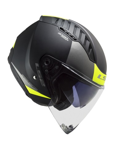CASCO LS2 COPTER II URBANE MATT BLACK/H-V YELLOW