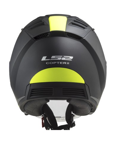 CASCO LS2 COPTER II URBANE MATT BLACK/H-V YELLOW