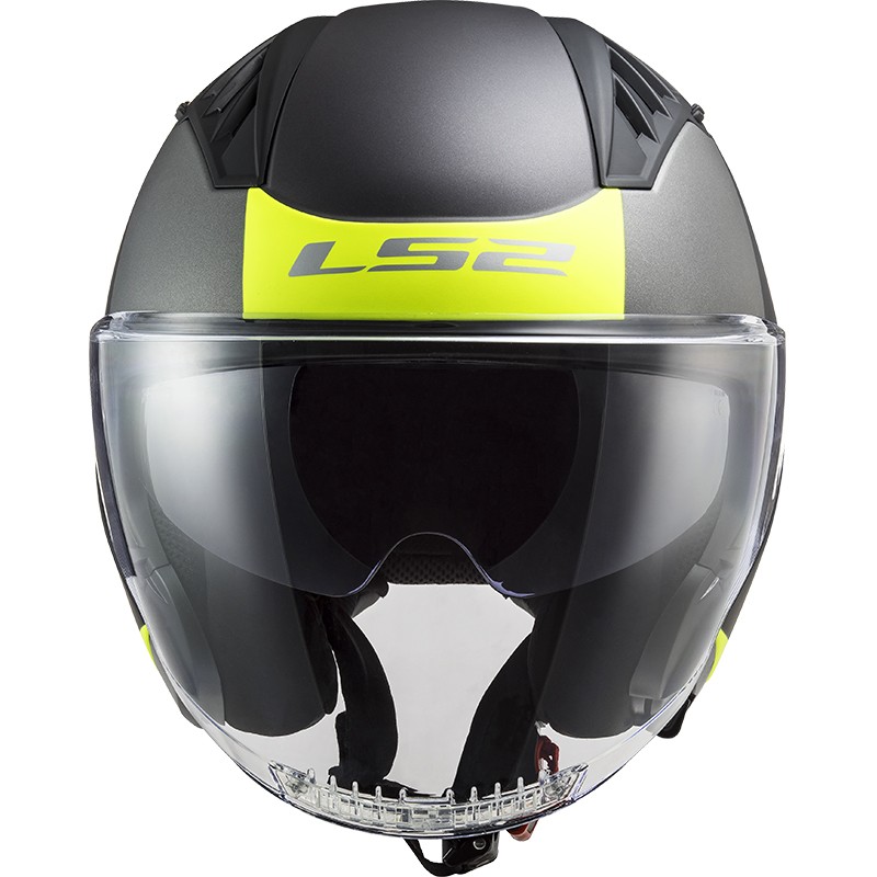 CASCO LS2 COPTER II URBANE MATT BLACK/H-V YELLOW