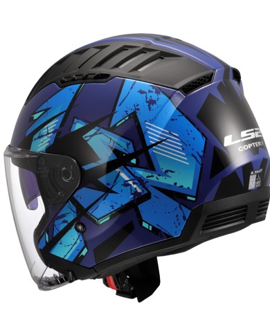 CASCO LS2 COPTER II KANJI BLUE