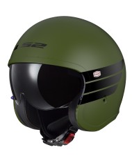 CASCO LS2 SPITFIRE II RETRO MATT MILITARY GREEN