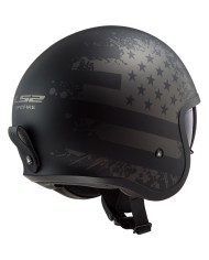 CASCO LS2 SPITFIRE II MATT BLACK FLAG